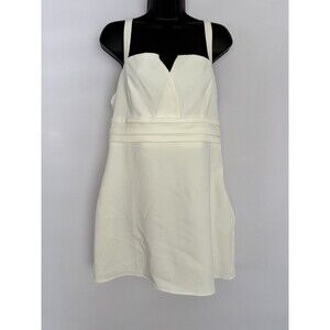 NWT AQUA Bow Back Women’s White  Mini Dress MSRP $118 Size XL